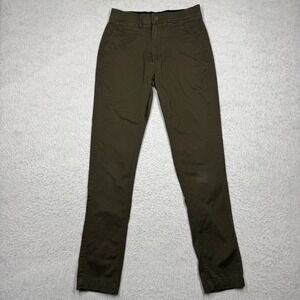 Hurley Chino Pants Straight Leg Casual Utility Pocket Hiking Green Men's 28x30